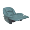 Poltrona Reclinavel e Giratoria Automatizado Modelo Cozy Power Touch em Couro 100% Natural Cor Azul Turquesa - SOB ENCOMENDA