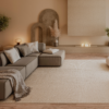 Tapete Rustico de Estilo Natural Feito Tear Manual Zeland para Quarto, Sala de TV ou Sala de Jantar (TAMANHOS) – SOB ENCOMENDA